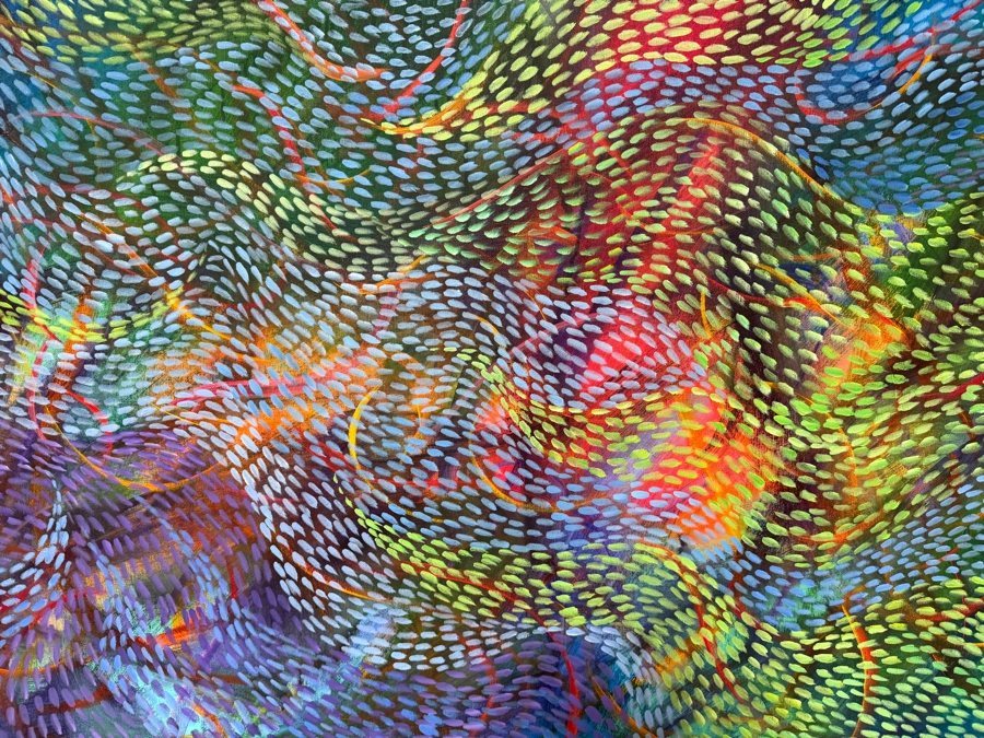 Gerrit Greve (1948-2024, Cardiff by the Sea, CA) Original Acrylic Painting On Canvas 2012 Signed Verso 72 X 36 Estimate $2,600 - $3,200 [Photo 2]