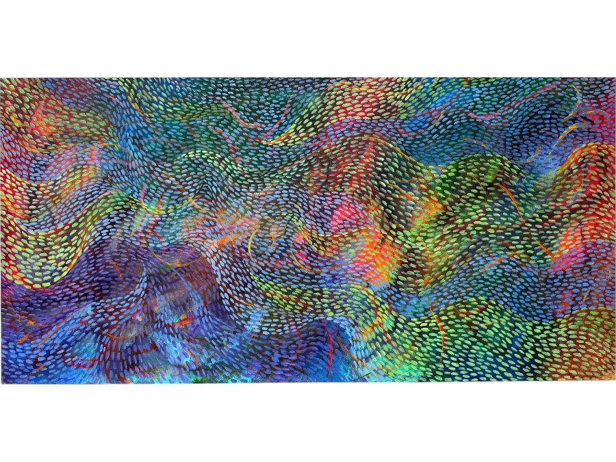 Gerrit Greve (1948-2024, Cardiff by the Sea, CA) Original Acrylic Painting On Canvas 2012 Signed Verso 72 X 36 Estimate $2,600 - $3,200