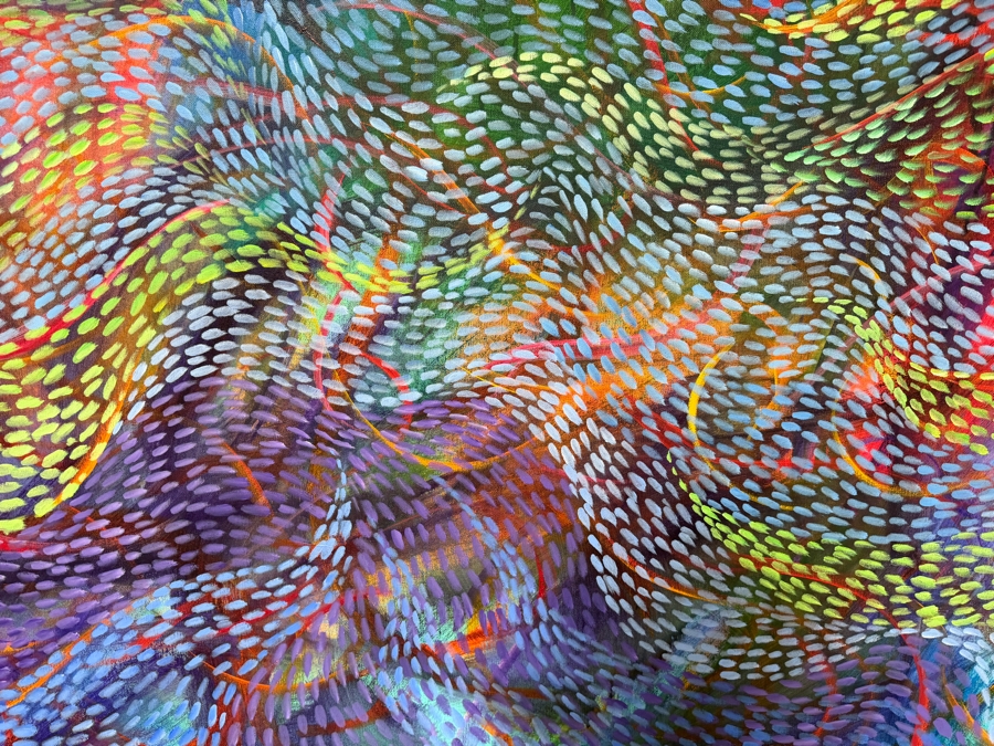Gerrit Greve (1948-2024, Cardiff by the Sea, CA) Original Acrylic Painting On Canvas 2012 Signed Verso 72 X 36 Estimate $2,600 - $3,200 [Photo 3]