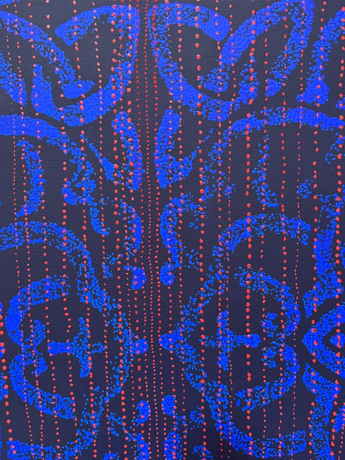 Gerrit Greve (1948-2024, Cardiff by the Sea, CA) Original Acrylic Painting On Canvas Titled 'Journey 146 - Through Rain' 2007 Signed Verso 36 X 72 Estimate $2,600 - $3,200 [Photo 3]
