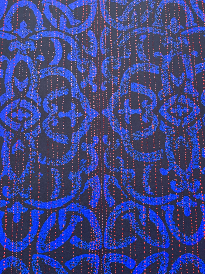 Gerrit Greve (1948-2024, Cardiff by the Sea, CA) Original Acrylic Painting On Canvas Titled 'Journey 146 - Through Rain' 2007 Signed Verso 36 X 72 Estimate $2,600 - $3,200 [Photo 5]