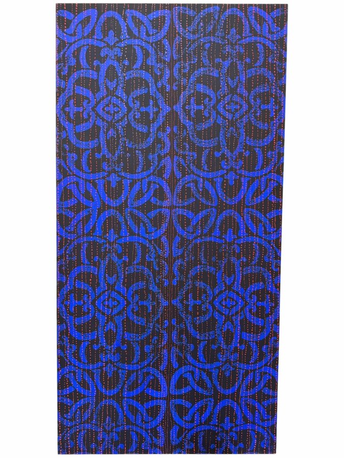 Gerrit Greve (1948-2024, Cardiff by the Sea, CA) Original Acrylic Painting On Canvas Titled 'Journey 146 - Through Rain' 2007 Signed Verso 36 X 72 Estimate $2,600 - $3,200