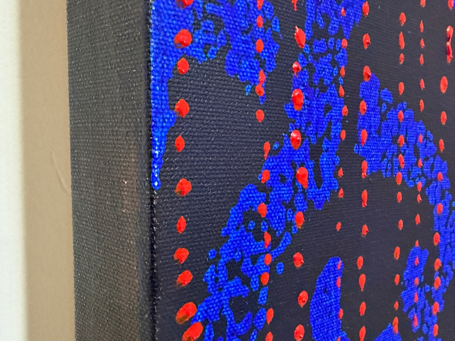 Gerrit Greve (1948-2024, Cardiff by the Sea, CA) Original Acrylic Painting On Canvas Titled 'Journey 146 - Through Rain' 2007 Signed Verso 36 X 72 Estimate $2,600 - $3,200 [Photo 6]