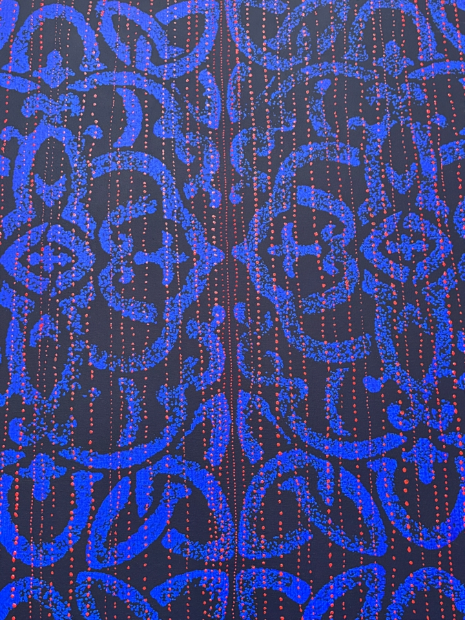 Gerrit Greve (1948-2024, Cardiff by the Sea, CA) Original Acrylic Painting On Canvas Titled 'Journey 146 - Through Rain' 2007 Signed Verso 36 X 72 Estimate $2,600 - $3,200 [Photo 4]