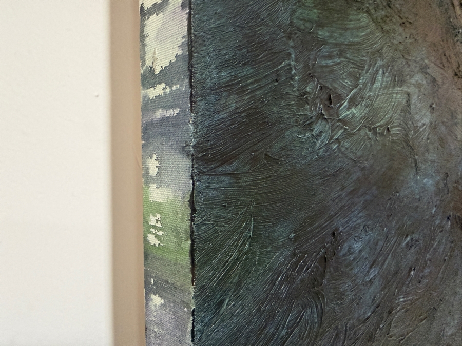 Gerrit Greve (1948-2024, Cardiff by the Sea, CA) Original Acrylic Painting On Canvas Titled 'Noah's Ark - The 35th Day' 2004 Signed Verso 36 X 60 Estimate $2,200 - $2,700 [Photo 4]