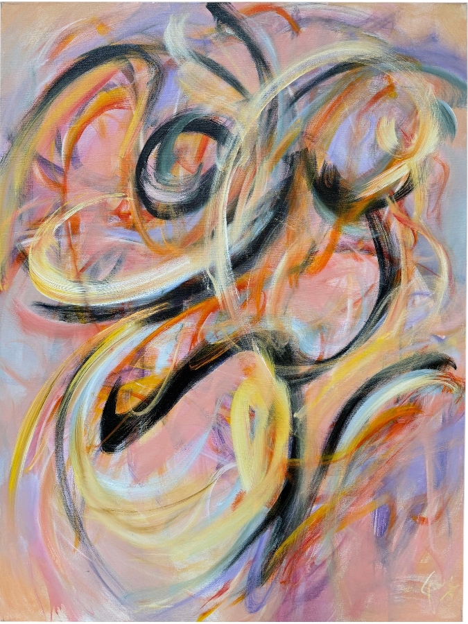 Gerrit Greve (1948-2024, Cardiff by the Sea, CA) Original Acrylic Painting On Canvas Titled 'Nude' 2022 Signed Lower Right And Verso 36 X 48 Estimate $1,700 - $2,200