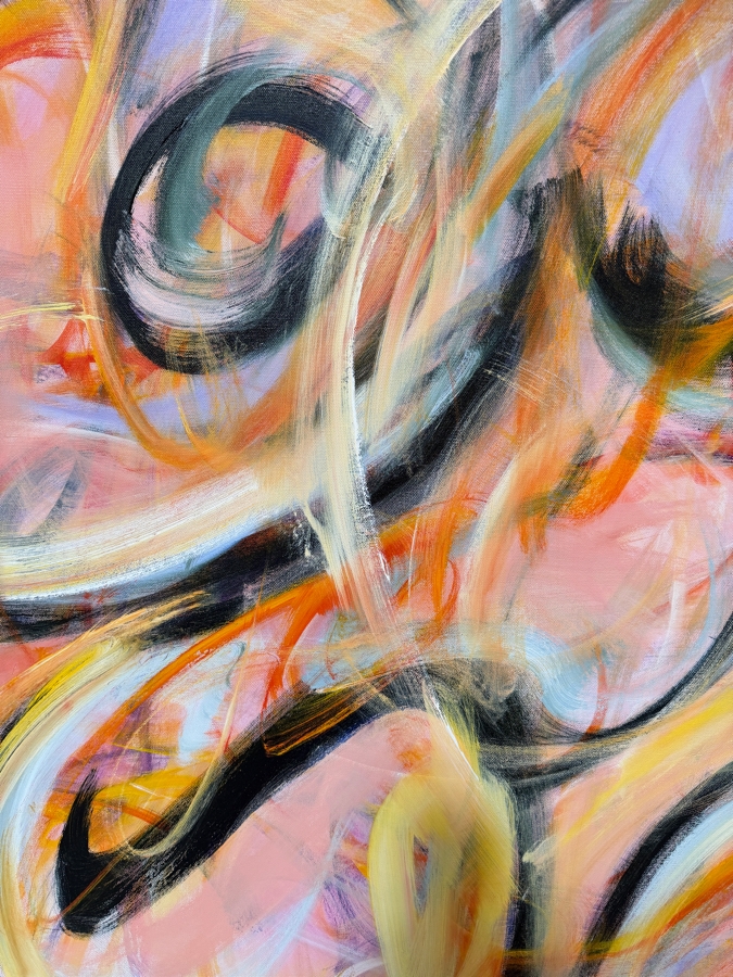 Gerrit Greve (1948-2024, Cardiff by the Sea, CA) Original Acrylic Painting On Canvas Titled 'Nude' 2022 Signed Lower Right And Verso 36 X 48 Estimate $1,700 - $2,200 [Photo 2]