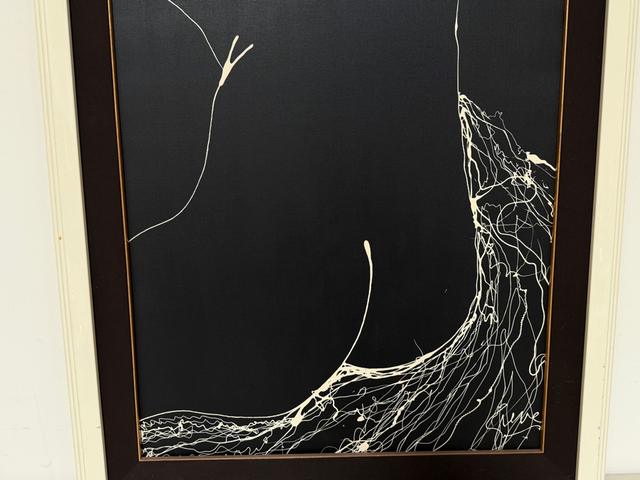 Gerrit Greve (1948-2024, Cardiff by the Sea, CA) Original Acrylic Drip Painting On Canvas  Signed Lower Right 24 X 36 Estimate $900 - $1,100 [Photo 3]