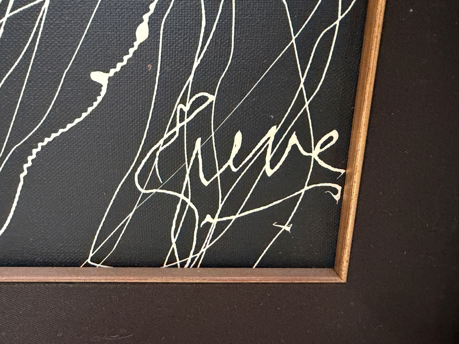 Gerrit Greve (1948-2024, Cardiff by the Sea, CA) Original Acrylic Drip Painting On Canvas  Signed Lower Right 24 X 36 Estimate $900 - $1,100 [Photo 2]