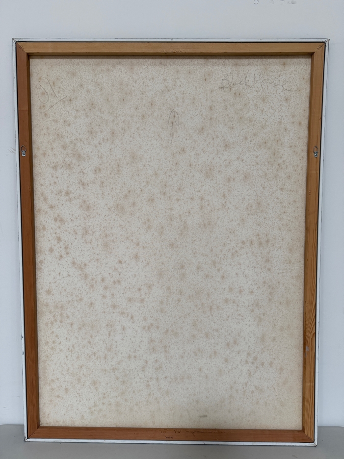 Gerrit Greve (1948-2024, Cardiff by the Sea, CA) Original Acrylic Painting On Canvas Titled 'Black Horse'  Signed Lower Right 36 X 48 Estimate $1,700 - $2,200 [Photo 6]