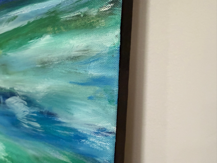 Gerrit Greve (1948-2024, Cardiff by the Sea, CA) Original Acrylic Painting On Canvas Titled 'Creation Study #12' 2005 Signed Verso 48 X 36 Estimate $1,700 - $2,200 [Photo 4]
