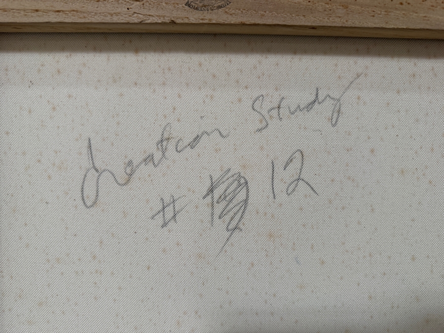 Gerrit Greve (1948-2024, Cardiff by the Sea, CA) Original Acrylic Painting On Canvas Titled 'Creation Study #12' 2005 Signed Verso 48 X 36 Estimate $1,700 - $2,200 [Photo 7]