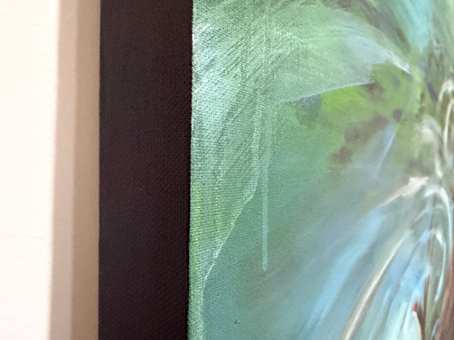 Gerrit Greve (1948-2024, Cardiff by the Sea, CA) Original Diptych Acrylic Painting On Canvas Titled 'Drowned Tree'  Signed Verso 80 X 48 Estimate $3,800 - $4,800 [Photo 6]