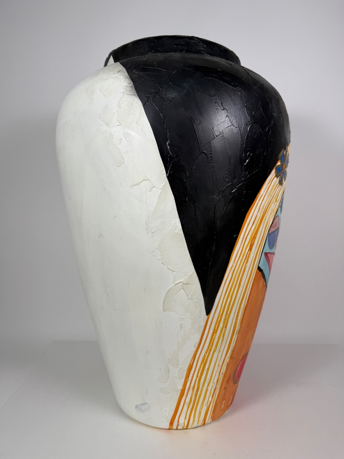Just Added - Large Hand Painted Ceramic Floor Vase 16W X 24H [Photo 5]