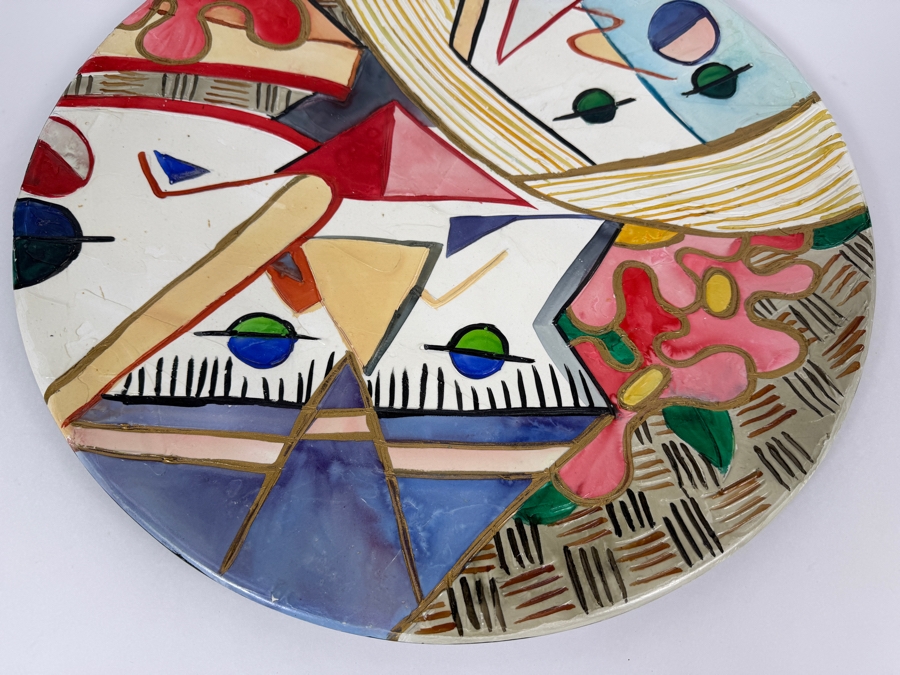 Just Added - Hand Painted Ceramic Plate 19.5'W [Photo 3]