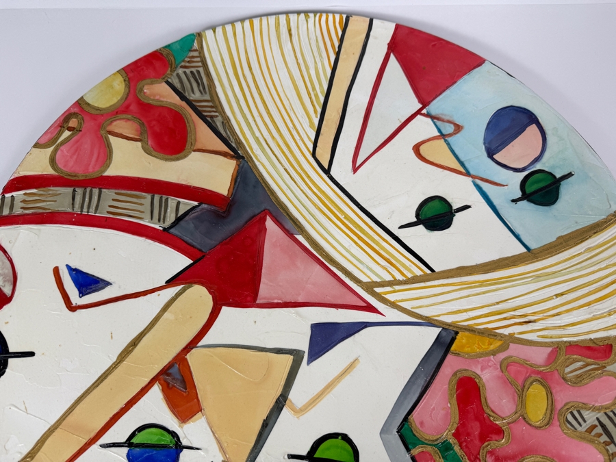 Just Added - Hand Painted Ceramic Plate 19.5'W [Photo 2]
