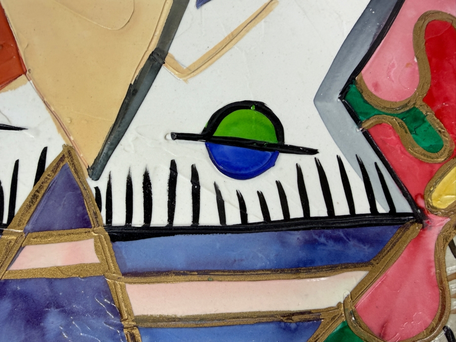 Just Added - Hand Painted Ceramic Plate 19.5'W [Photo 4]