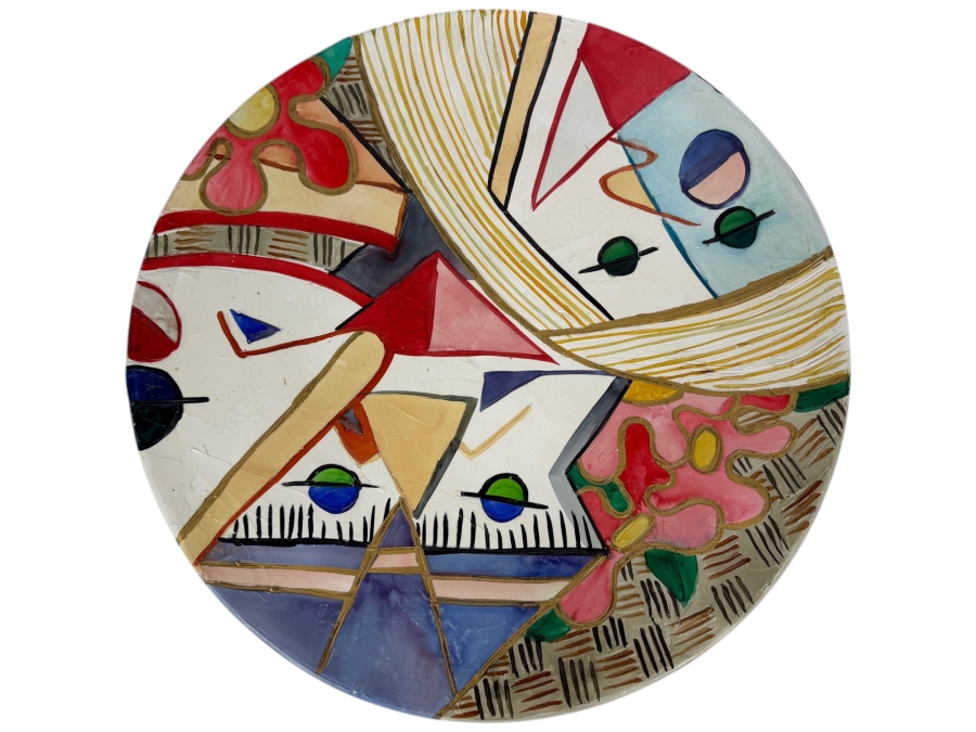 Just Added - Hand Painted Ceramic Plate 19.5'W