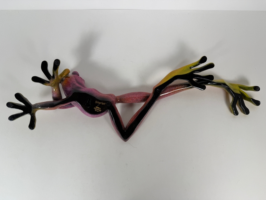 Just Added - Kitty's Critters Starlet 2006 Resin Wall Frog Sculpture 21 X 7 [Photo 3]