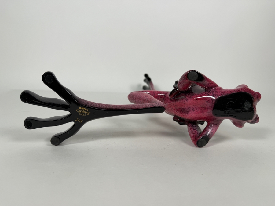 Just Added - Kitty's Critters Joy 2005 Resin Wall Frog Sculpture 4W X 11H X 15.5D [Photo 3]