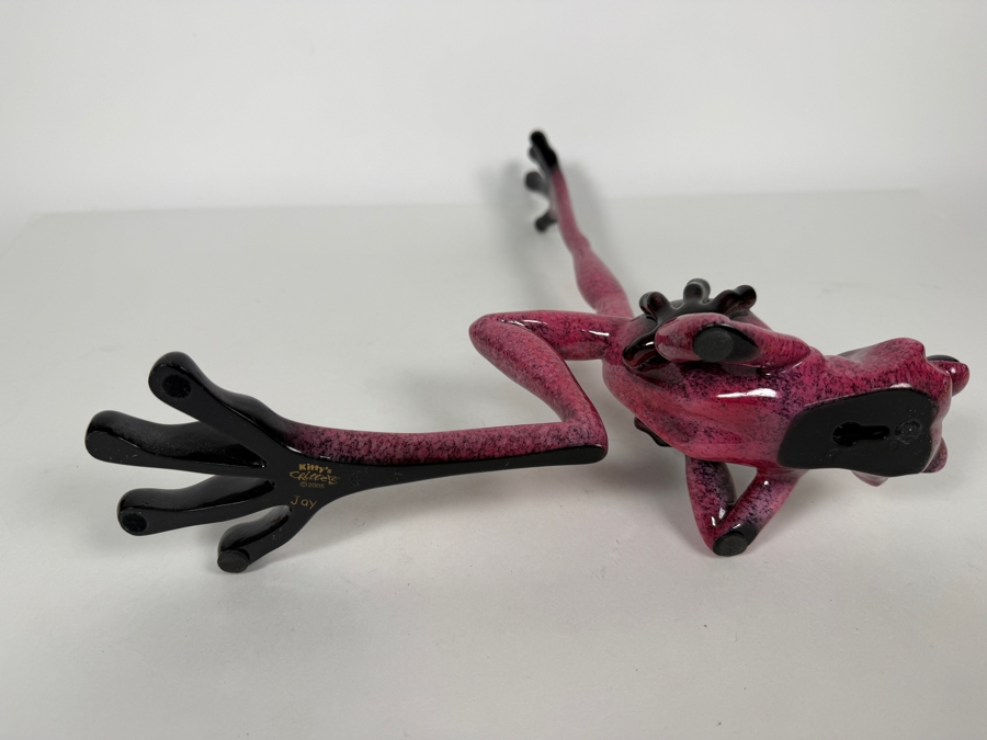 Just Added - Kitty's Critters Joy 2005 Resin Wall Frog Sculpture 4W X 11H X 15.5D [Photo 4]