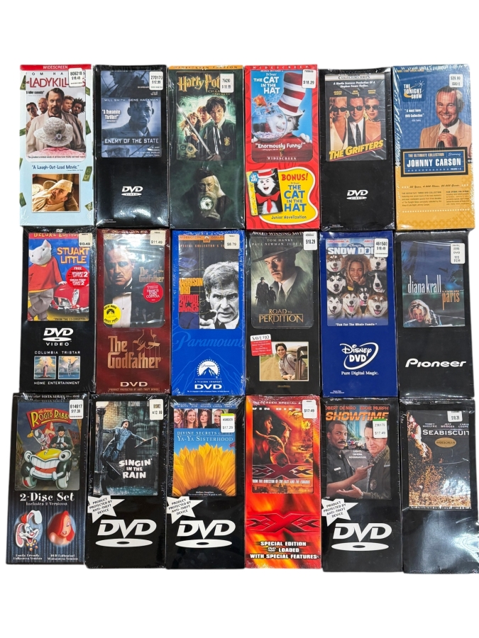 Just Added - (18) Factory Sealed DVD Movies