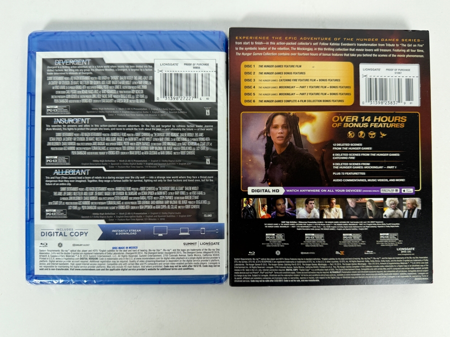 Just Added - Factory Sealed DVD Movies: The Divergent Series 3-Film Collection And The Hunger Games Complete 4-Film Collection [Photo 3]