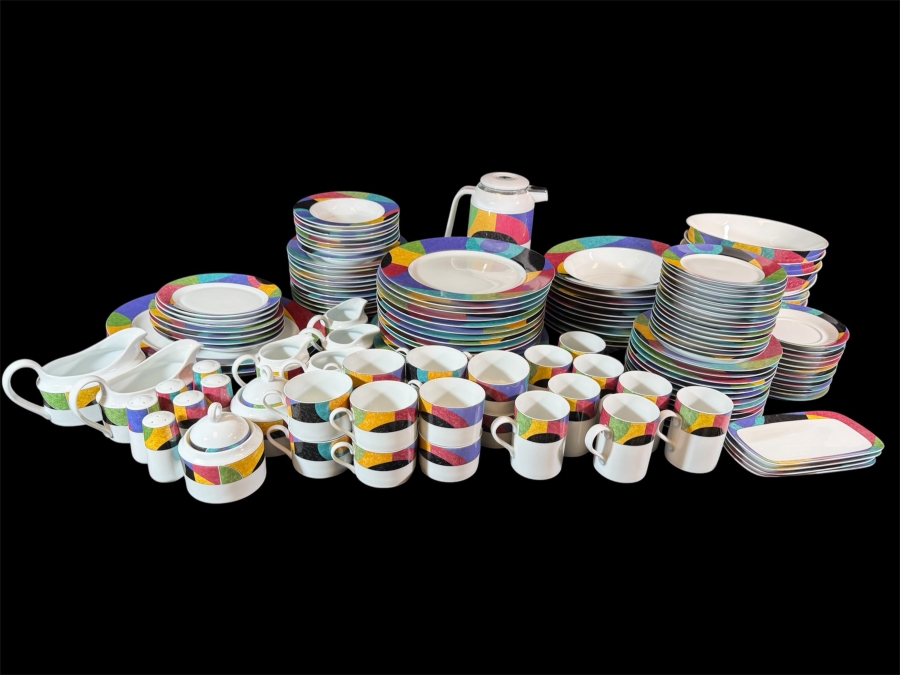 Just Added - Huge MIKASA California M5101 Currents China Service For Approximately 12 [Photo 2]
