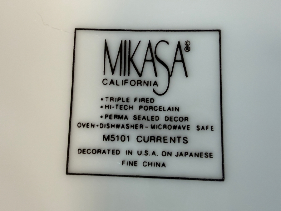 Just Added - Huge MIKASA California M5101 Currents China Service For Approximately 12 [Photo 13]