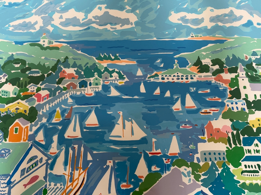Just Added - Framed John Botz Artist Signed Limited Edition Serigraph Print Of 'Secret Harbor' 40 X 33 Framed 45 X 38 [Photo 4]