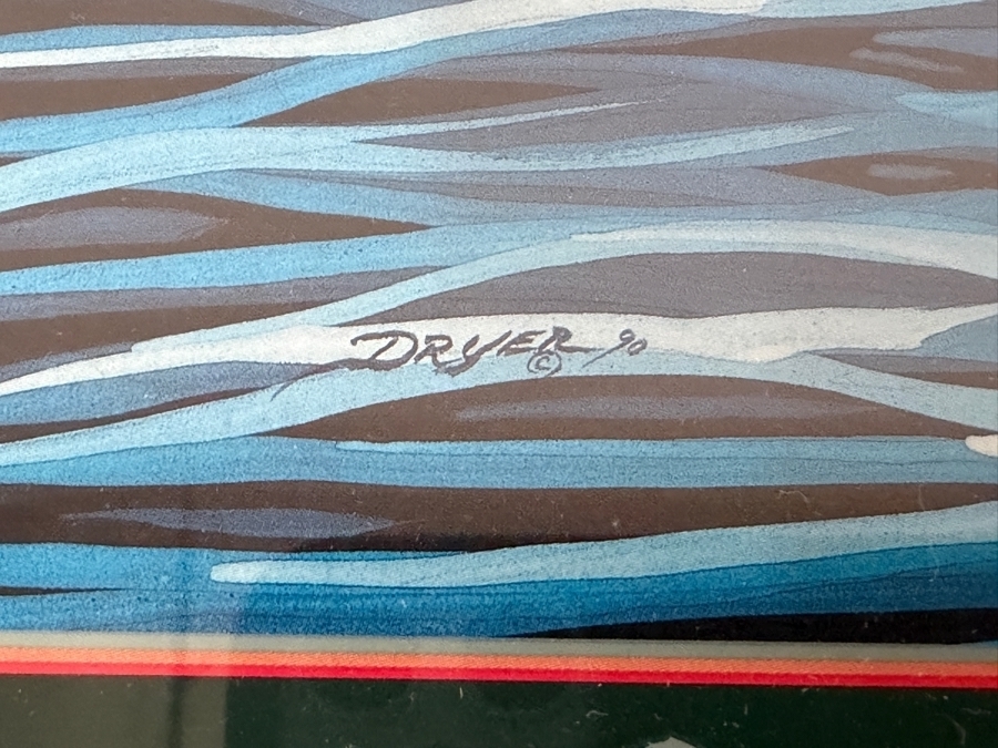 Just Added - Roy Dryer Signed Framed Poster From The Lake Tahoe Concours d'Elegance Wooden Boat Show 24 X 31 [Photo 7]