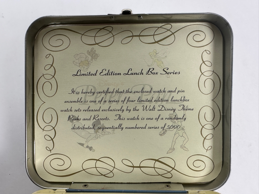Disney Peter Pan Limited Edition Lunch Box Series Watch And Pin Set

 [Photo 4]