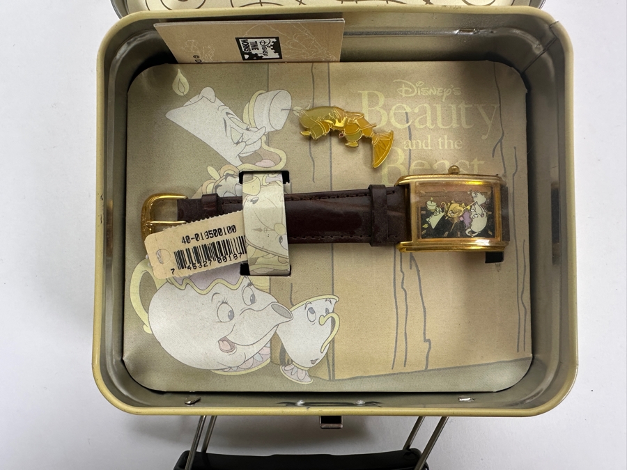 Disney Beauty And The Beast Limited Edition Lunch Box Series Watch And Pin Set [Photo 4]