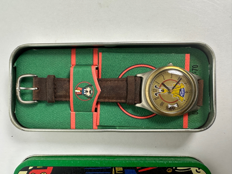 Disney Marching Band Mickey Mouse And Pluto Limited Edition Fossil Watch With Collector Tin [Photo 2]