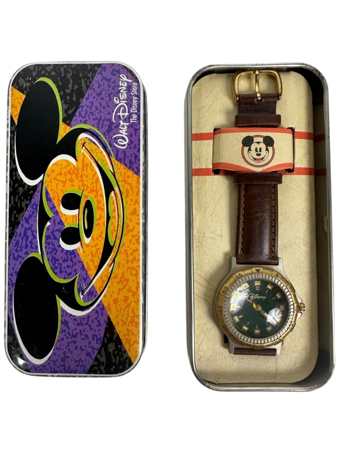 Disney Mickey Mouse The Disney Store Limited Edition Fossil Watch With Collector Tin