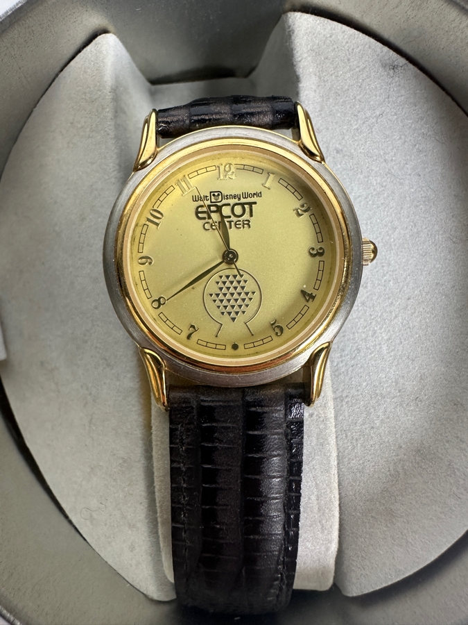 Disney Epcot Center Spaceship Earth Fossil Limited Edition Watch With Collector Tin [Photo 3]