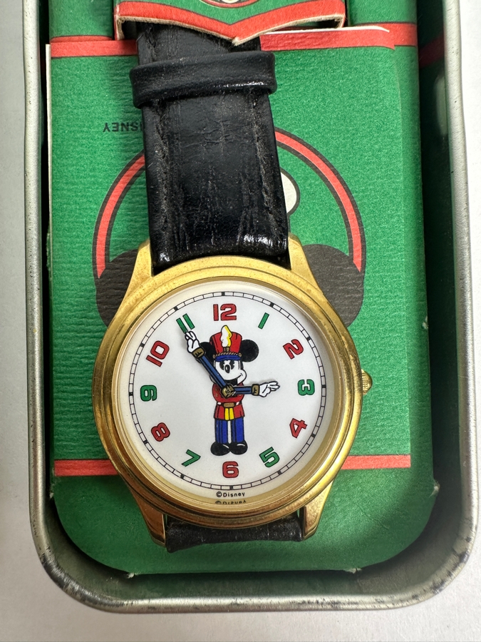 Disney Nutcracker Mickey Mouse Limited Edition Fossil Watch With Collector Tin [Photo 3]