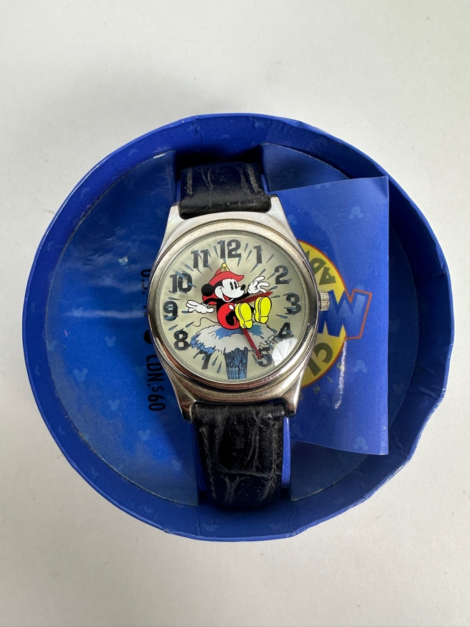 Disney Mickey Mouse Mickey's Fire Brigade Classic Adventures Fossil Limited Edition Watch With Collector Tin [Photo 2]