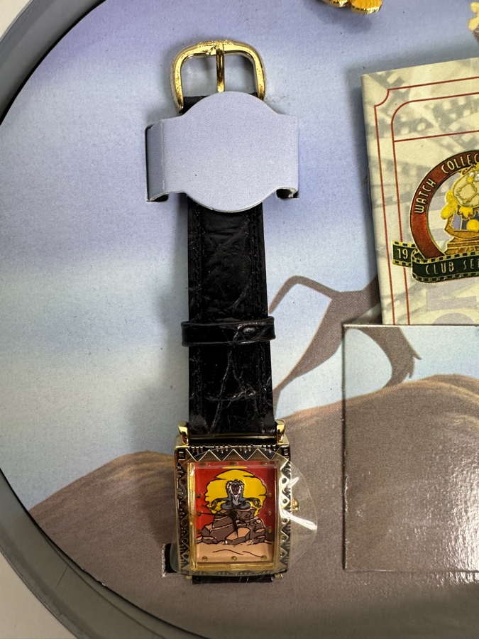 Disney The Lion King Watch Collectors Club Series III Rafiki And Simba Tank Watch With Collector Pin And Film Reel Tin [Photo 3]