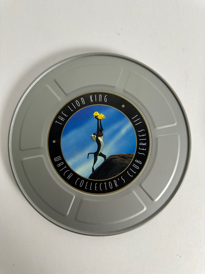 Disney The Lion King Watch Collectors Club Series III Rafiki And Simba Tank Watch With Collector Pin And Film Reel Tin [Photo 5]