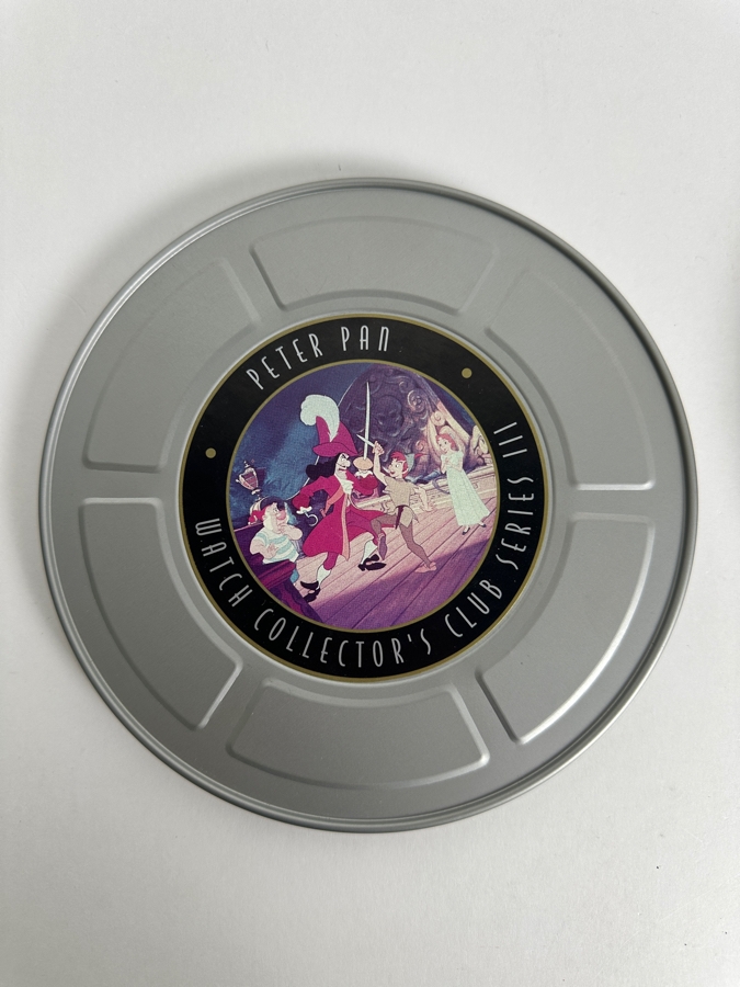 Disney Watch Collectors Club Series III Peter Pan Fossil Limited Edition Watch And Pin Set With Film Reel Tin [Photo 6]
