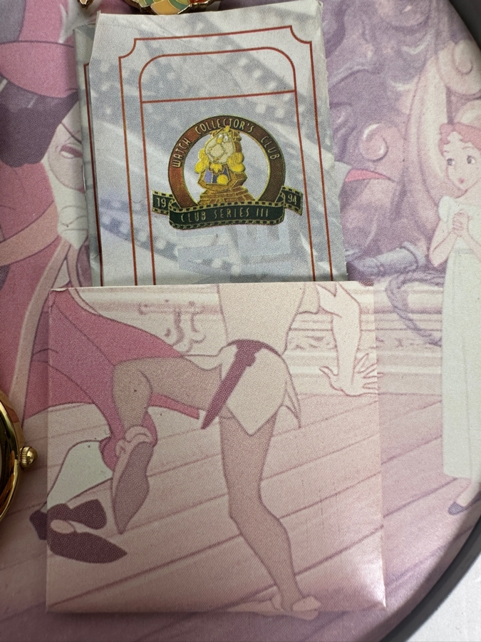 Disney Watch Collectors Club Series III Peter Pan Fossil Limited Edition Watch And Pin Set With Film Reel Tin [Photo 4]