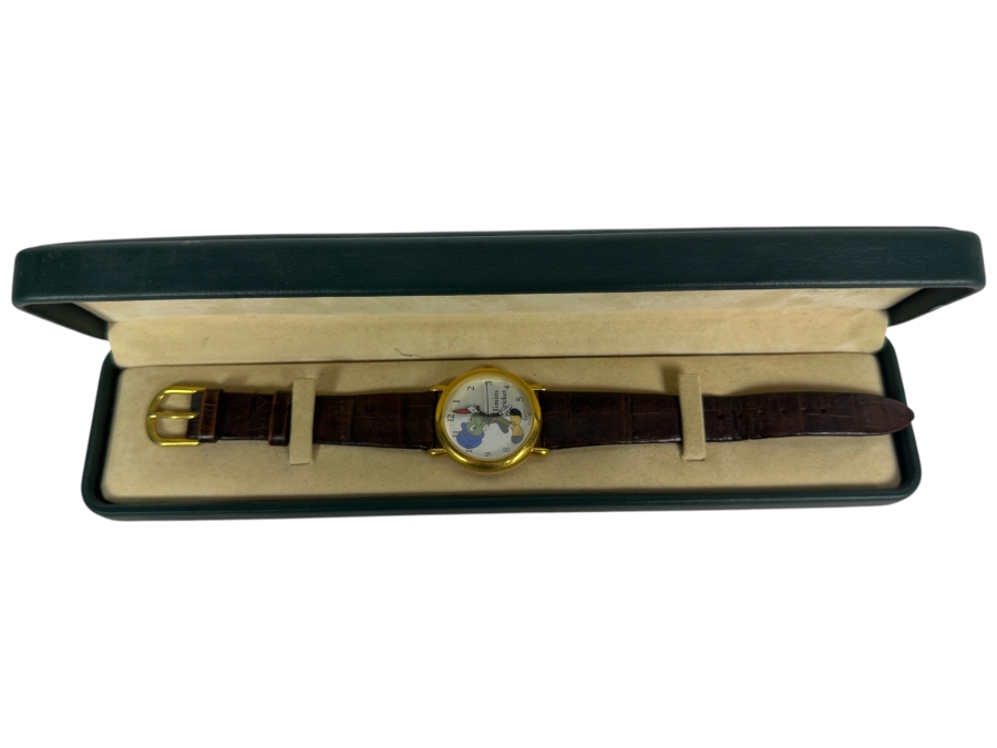 Disney Jiminy Cricket Pedre Limited Edition 50th Anniversary Wristwatch With Original Display Case