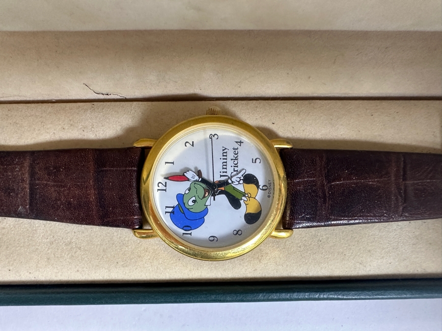Disney Jiminy Cricket Pedre Limited Edition 50th Anniversary Wristwatch With Original Display Case [Photo 2]