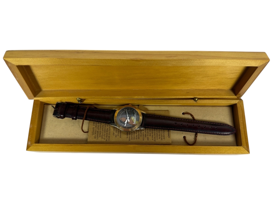 Disney Pocahontas Limited Edition Watch Commemorating The 1995 33rd Animated Film Release With Original Wooden Display Case