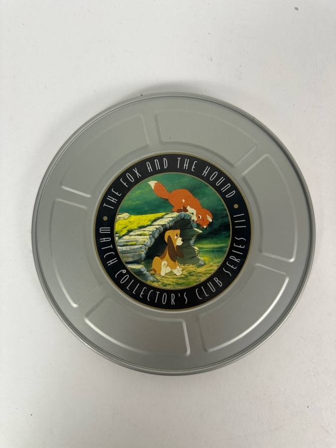 Disney The Fox And The Hound Watch Collectors Club Series III Fossil Limited Edition Watch And Pin Set With Film Reel Tin [Photo 6]