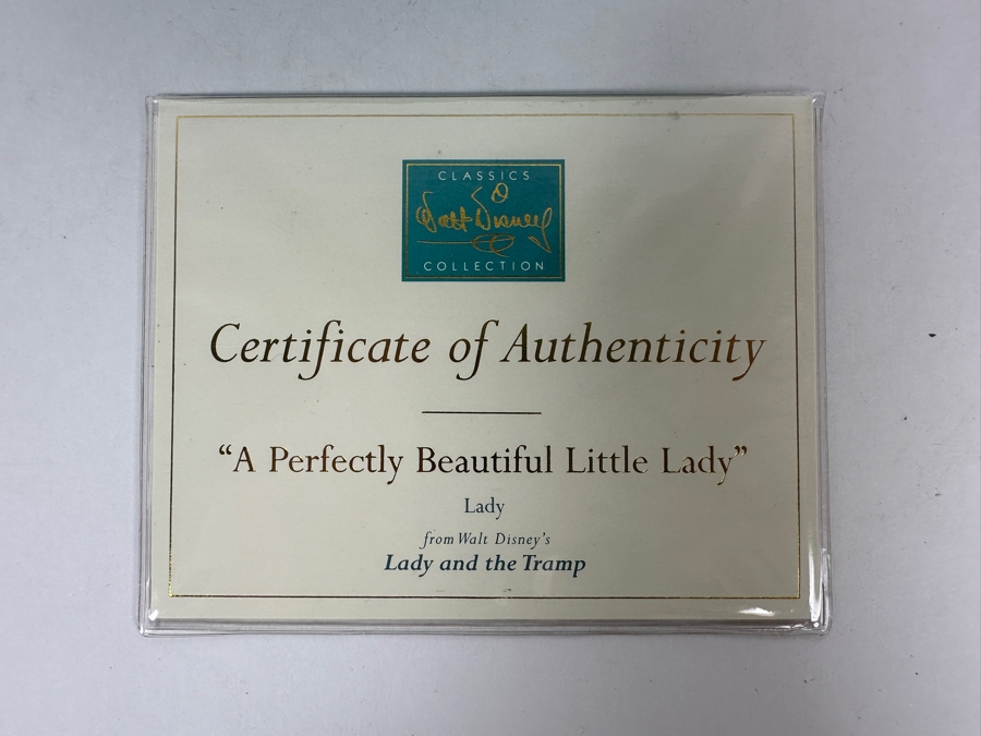 Disney Classics Walt Disney Collection A Perfectly Beautiful Little Lady Figurine With Original Box And Certificate Of Authenticity [Photo 2]