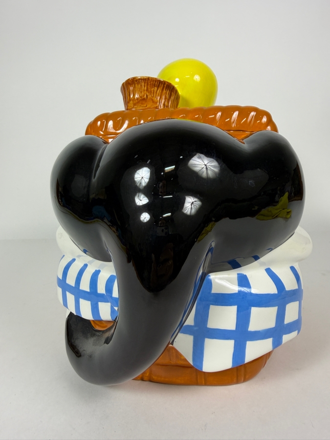 Just Added - Vintage 1999 Warner Bros. Looney Tunes Ceramic Cookie Jar Featuring Sylvester The Cat And Tweety Bird 11'H [Photo 5]