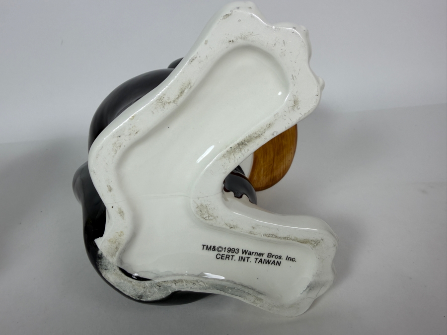 Just Added - Vintage 1993 Warner Bros. Looney Tunes Ceramic Cookie Jar Featuring Sylvester The Cat And Tweety Bird 12.5'H [Photo 5]
