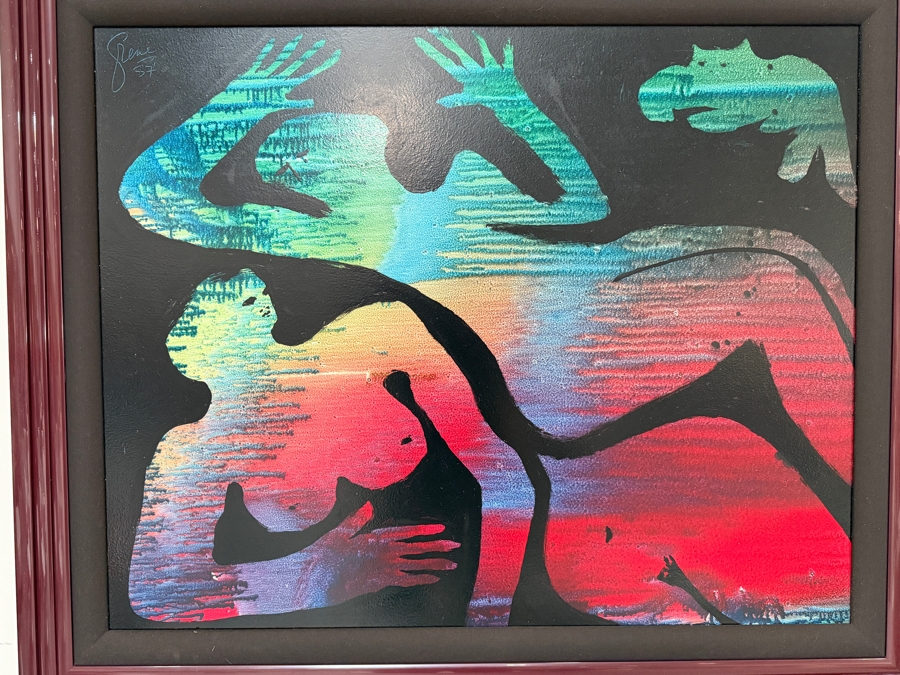 Gerrit Greve (1948-2024, Cardiff by the Sea, CA) Original Acrylic Painting On Board 1987 Signed Upper Left 39.5 X 31.5 Estimate $1,200 - $1,600 [Photo 3]